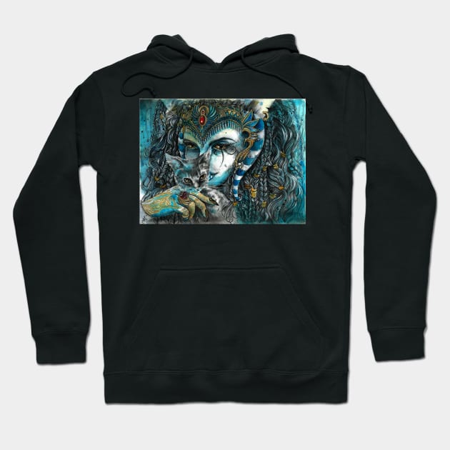 Goddess Bastet Hoodie by mialaia